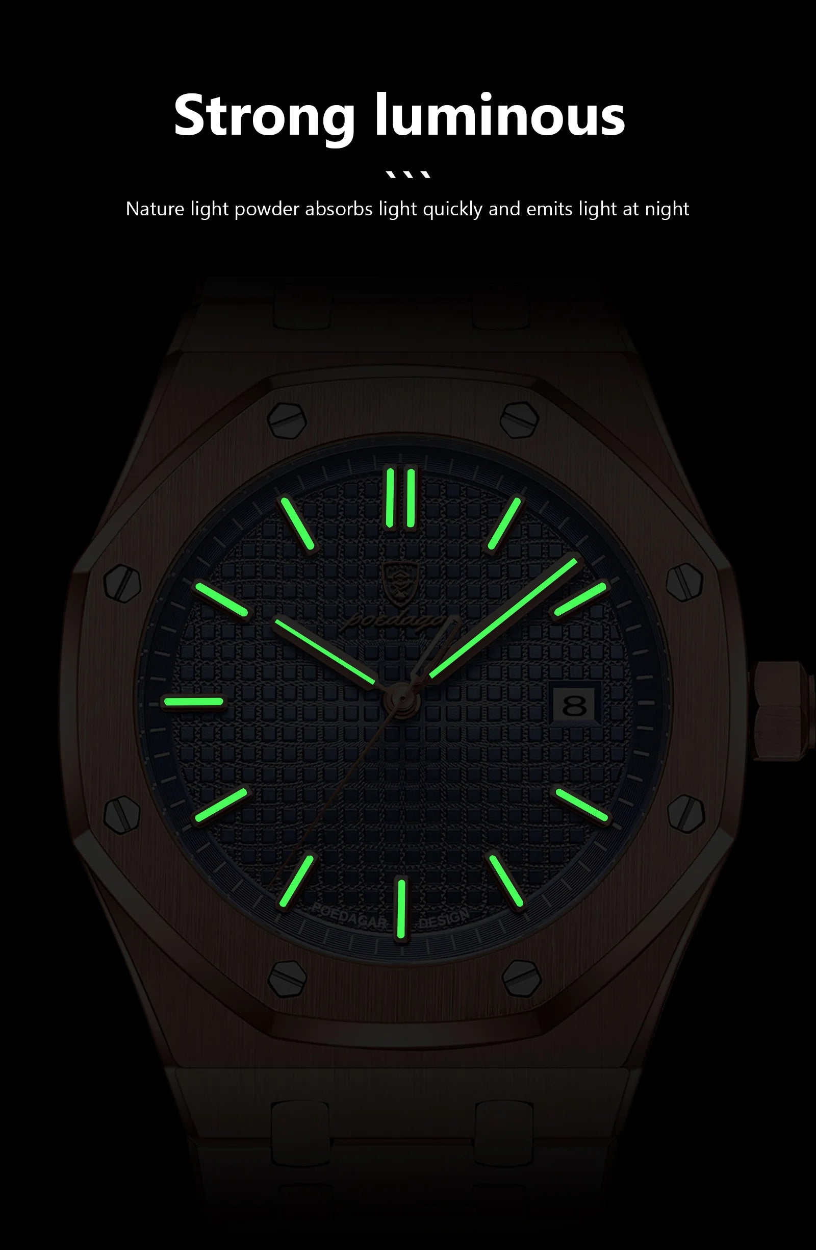 POEDAGAR 924 Luxury High Quality Waterproof Luminous watch - Zayd’s Department Store