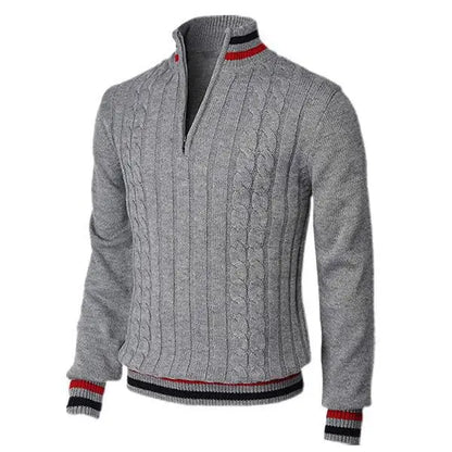Streetwear Solid Half Zip Polo Pullover - Zayd’s Department Store