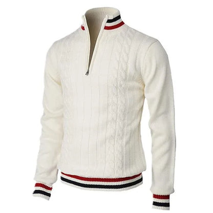 Streetwear Solid Half Zip Polo Pullover - Zayd’s Department Store