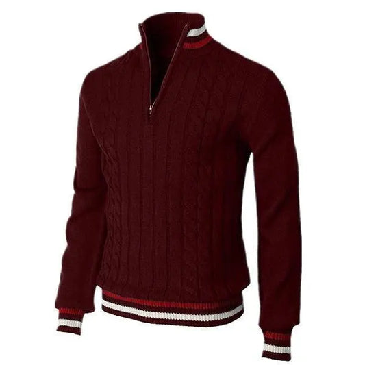 Streetwear Solid Half Zip Polo Pullover - Zayd’s Department Store