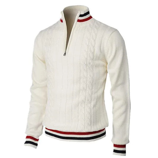 Streetwear Solid Half Zip Polo Pullover - Zayd’s Department Store