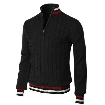Streetwear Solid Half Zip Polo Pullover - Zayd’s Department Store