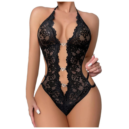 Lingerie Deep V 1 Piece Women Clothing Lingerie Curvy Girl Lingerie M - Zayd’s Department Store