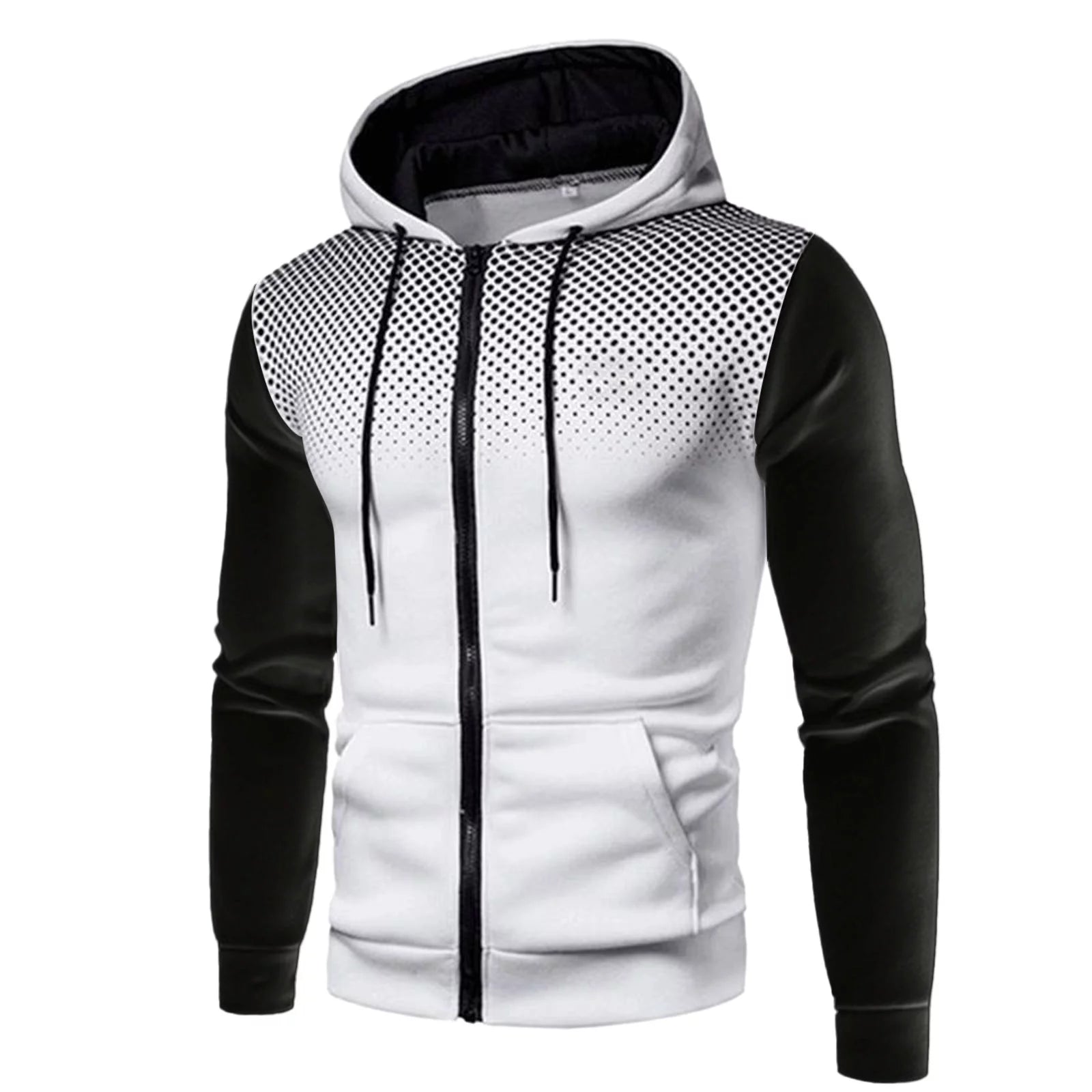 Men'S 2 Piece Sweatsuits Full Zip up Hoodie and Jogger Sweatpant Athletic Set Two Piece Casual Sport Tracksuit - Zayd’s Department Store