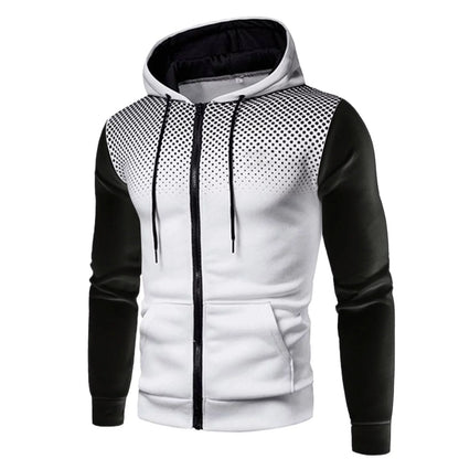 Men'S 2 Piece Sweatsuits Full Zip up Hoodie and Jogger Sweatpant Athletic Set Two Piece Casual Sport Tracksuit - Zayd’s Department Store