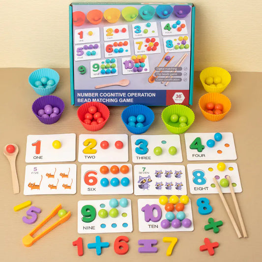 Montessori Math Clip Beads Educational Puzzle Toys - Zayd’s Department Store