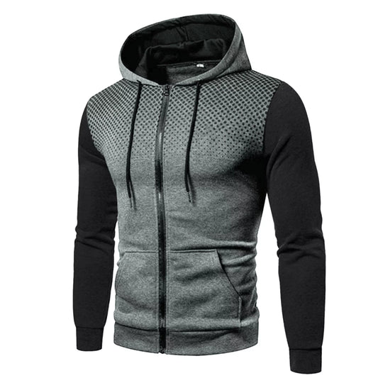 Men'S 2 Piece Sweatsuits Full Zip up Hoodie and Jogger Sweatpant Athletic Set Two Piece Casual Sport Tracksuit - Zayd’s Department Store