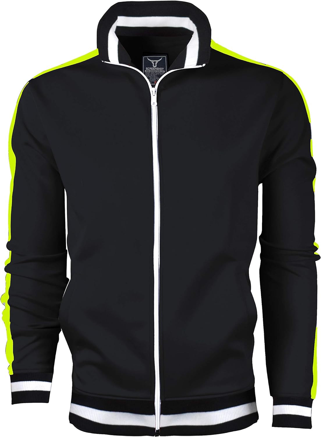 -Track Jacket Mens Urban Hip Hop Premium Track Jacket - Slim Fit Side Taping Sportswear Urbanwear Streetwear Top - Zayd’s Department Store