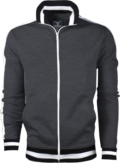 -Track Jacket Mens Urban Hip Hop Premium Track Jacket - Slim Fit Side Taping Sportswear Urbanwear Streetwear Top - Zayd’s Department Store