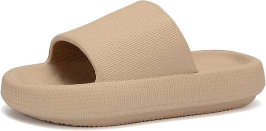 Cloud Slides Pillow Slippers for Women and Men | Shower Slippers Bathroom Sandals | Ultra Soft | Cushioned Thick Sole | Indoor & Outdoor - Zayd’s Department Store