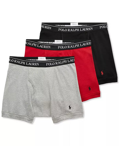 Men'S 3-Pack Classic Cotton Boxer Briefs - Zayd’s Department Store