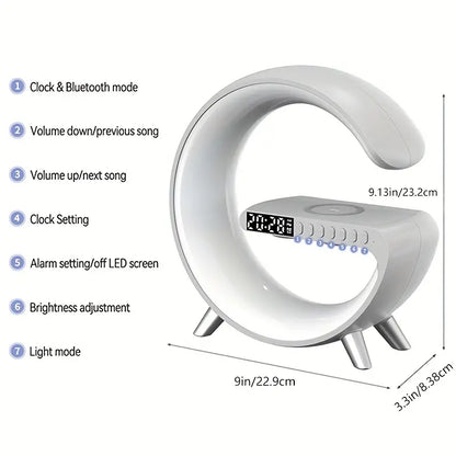 Sunrise Alarm Clock with 15W Wireless Charger & RGB Light - Zayd’s Department Store