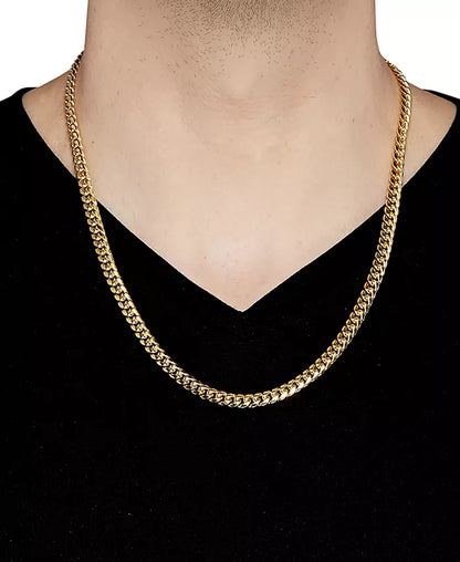 Italian Miami Cuban Link 20" Chain Necklace (6Mm) in 10K Gold - Zayd’s Department Store