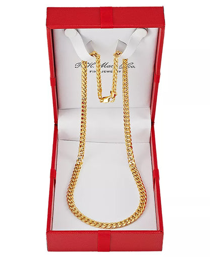 Italian Miami Cuban Link 20" Chain Necklace (6Mm) in 10K Gold - Zayd’s Department Store
